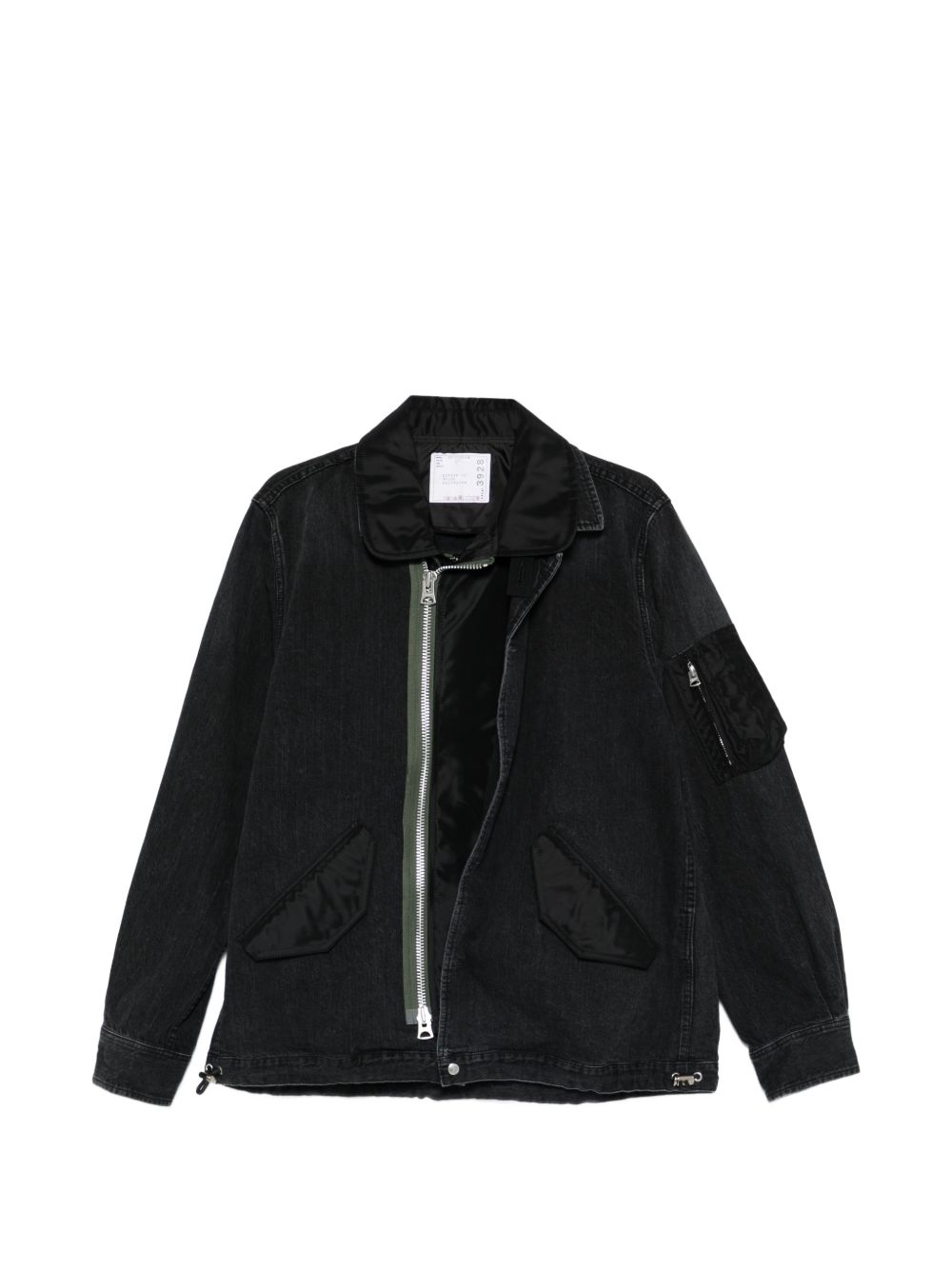 DENIM AND NYLON JACKET