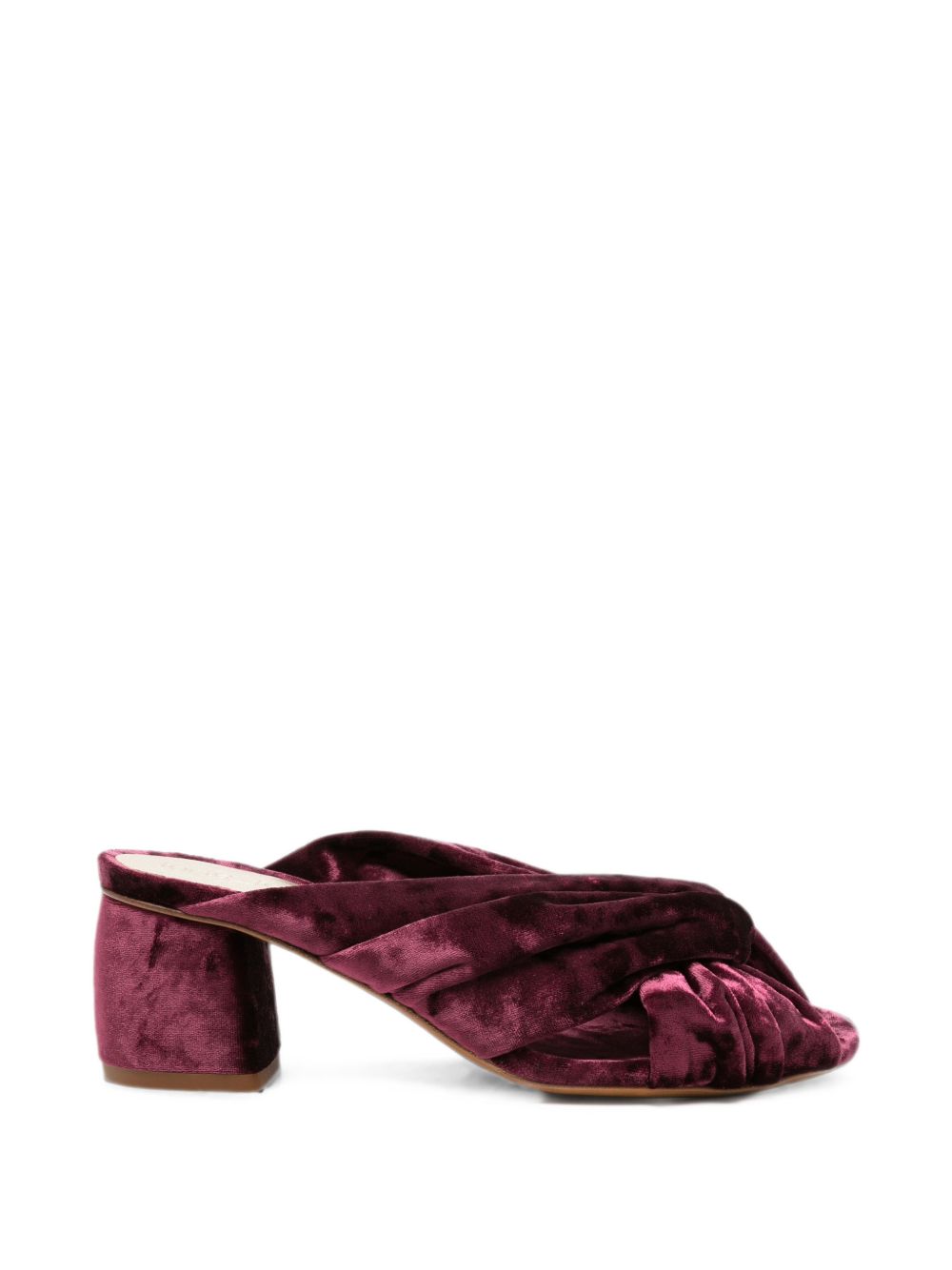 VELVET HEEL SANDALS