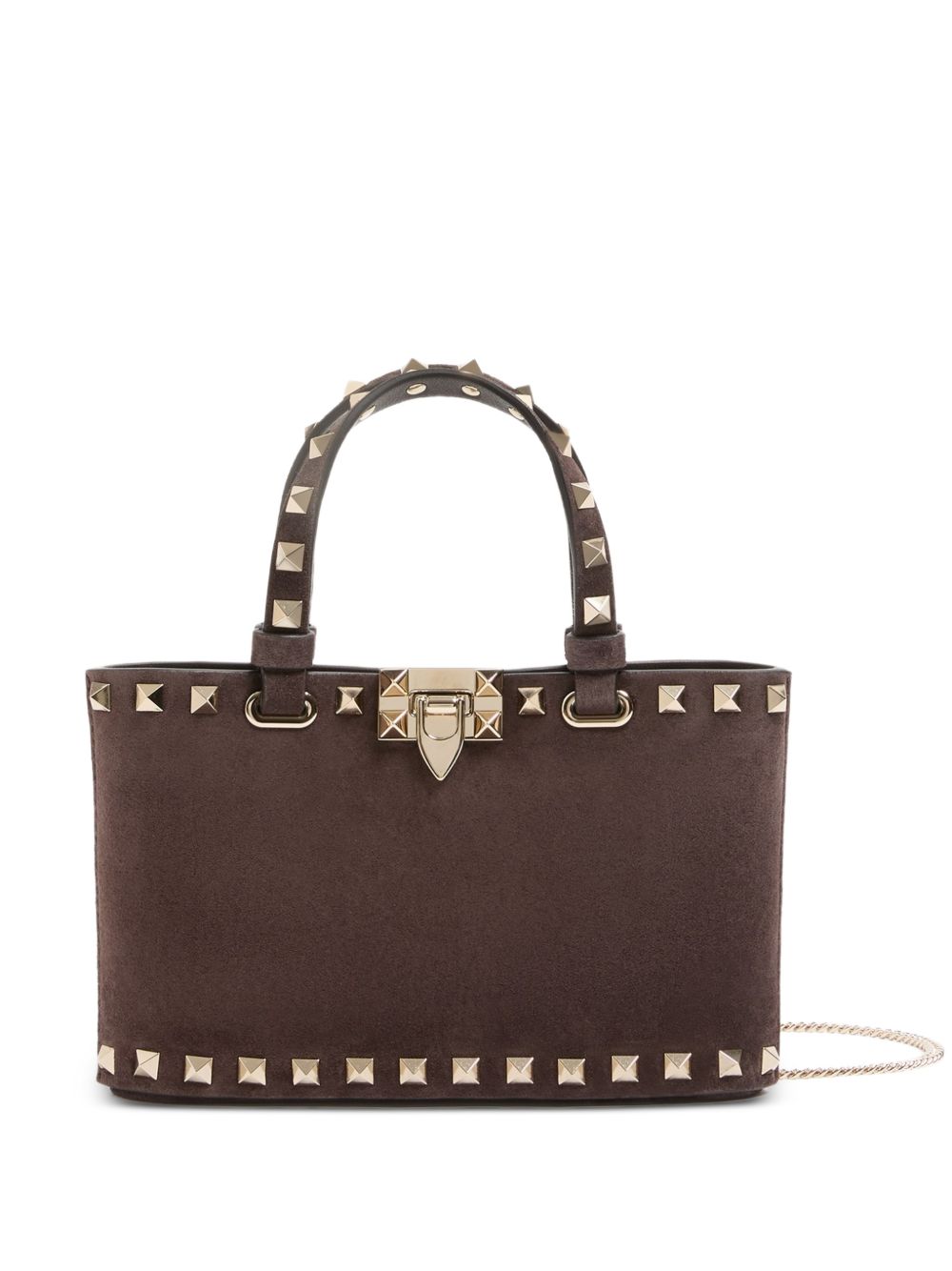ROCKSTUD SUEDE LEATHER MINI BAG
