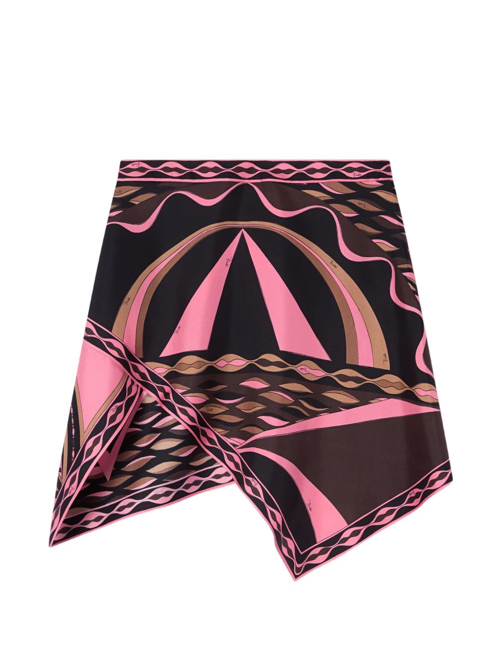 PRINTED SILK SKIRT
