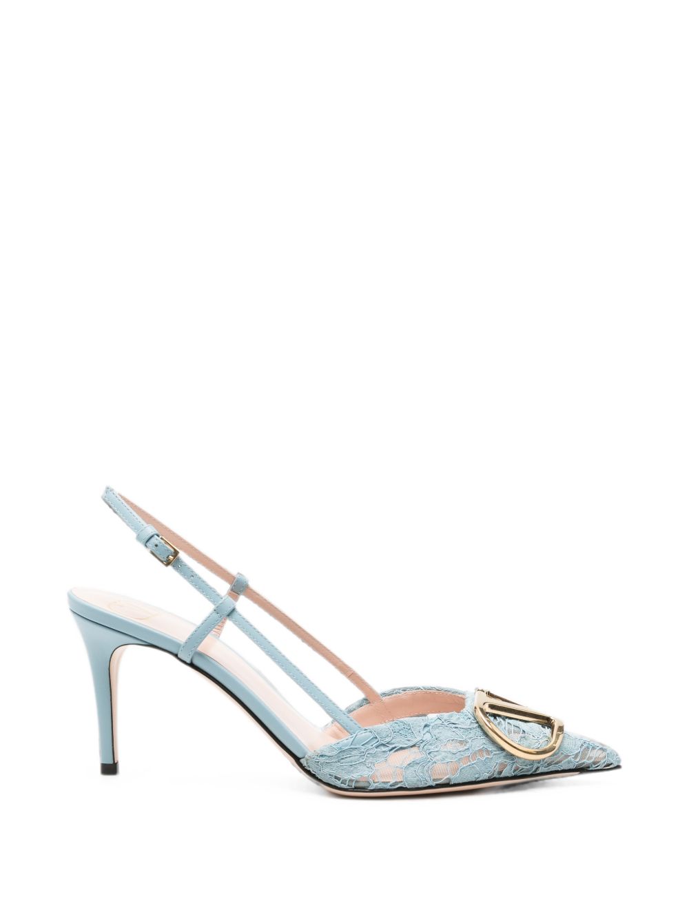 VLOGO SIGNATURE LACE PUMPS