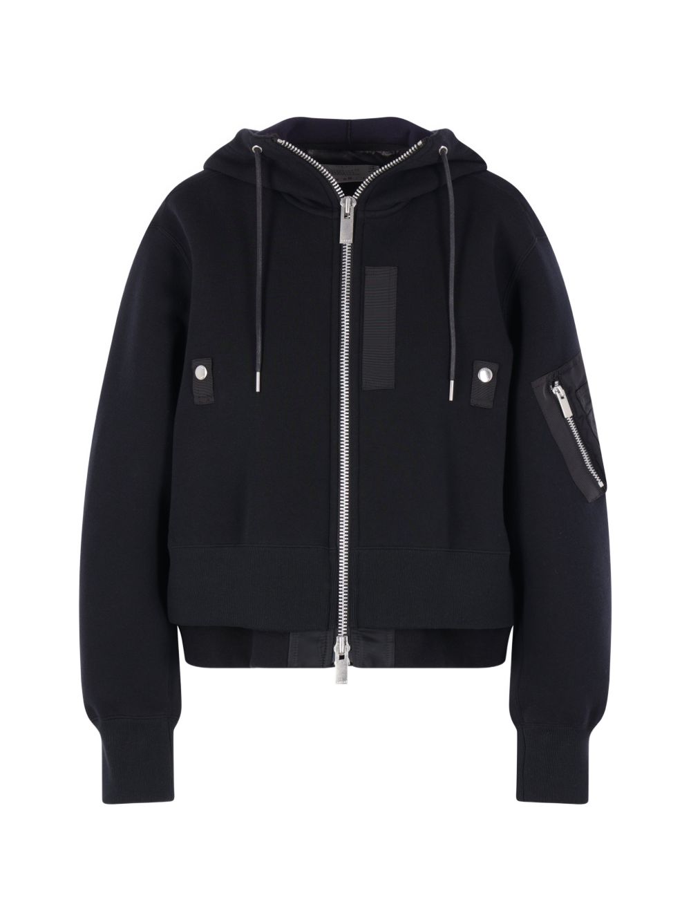 NYLON AND COTTON HOODIE