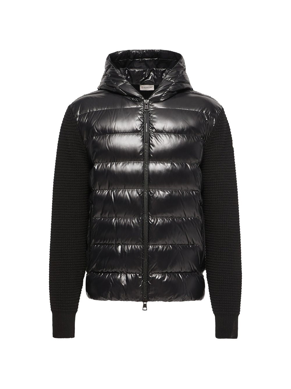 WOOL AND NYLON PADDED CARDIGAN