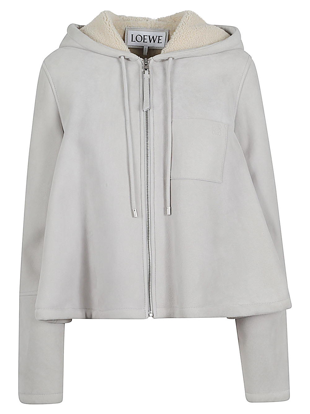 LEATHER HOODED JACKET