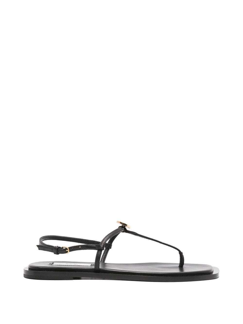T-STRAP LEATHER SANDALS