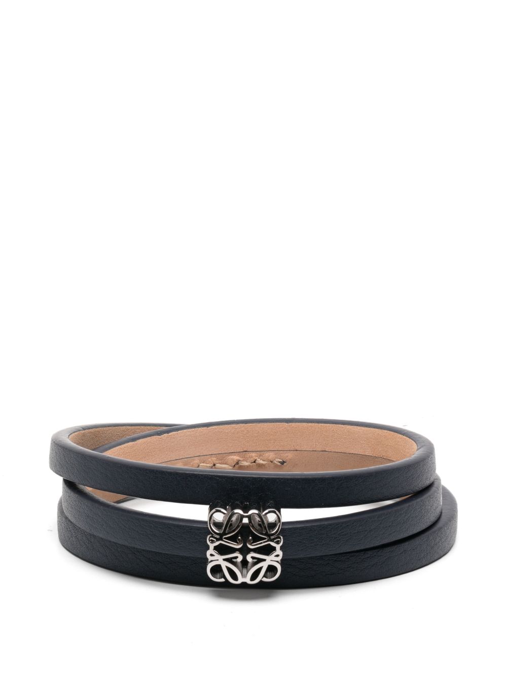 ANAGRAM BOMBÉ LEATHER BRACELET