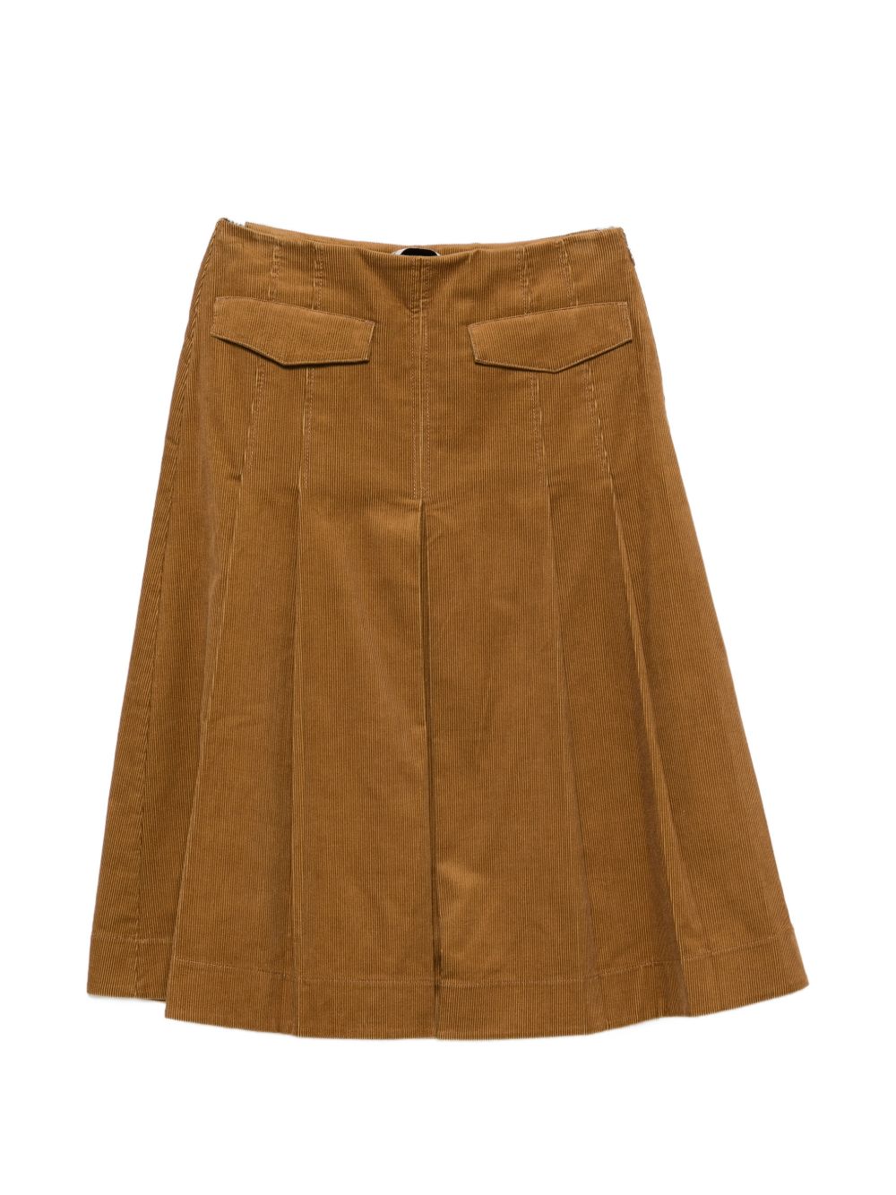 CORDUROY PLEATED SKIRT