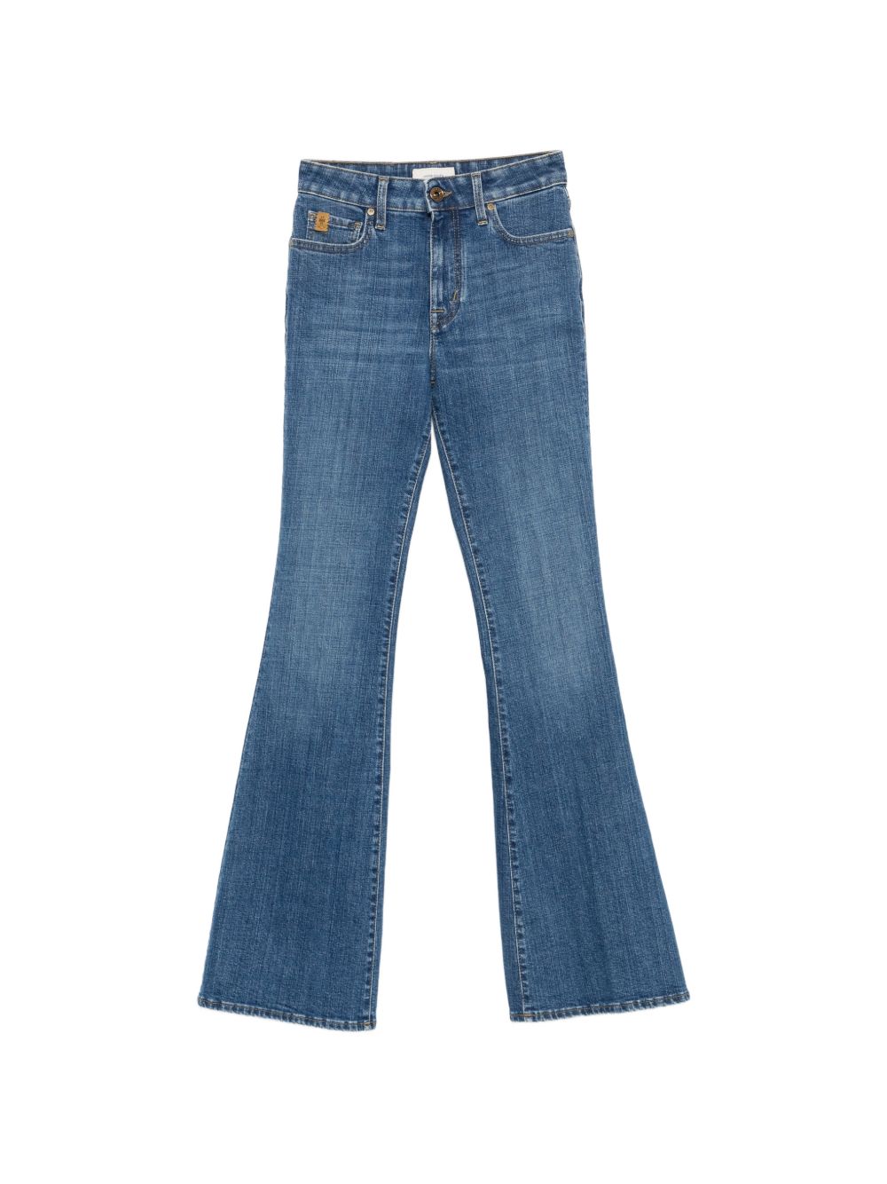FLARED LEG DENIM JEANS