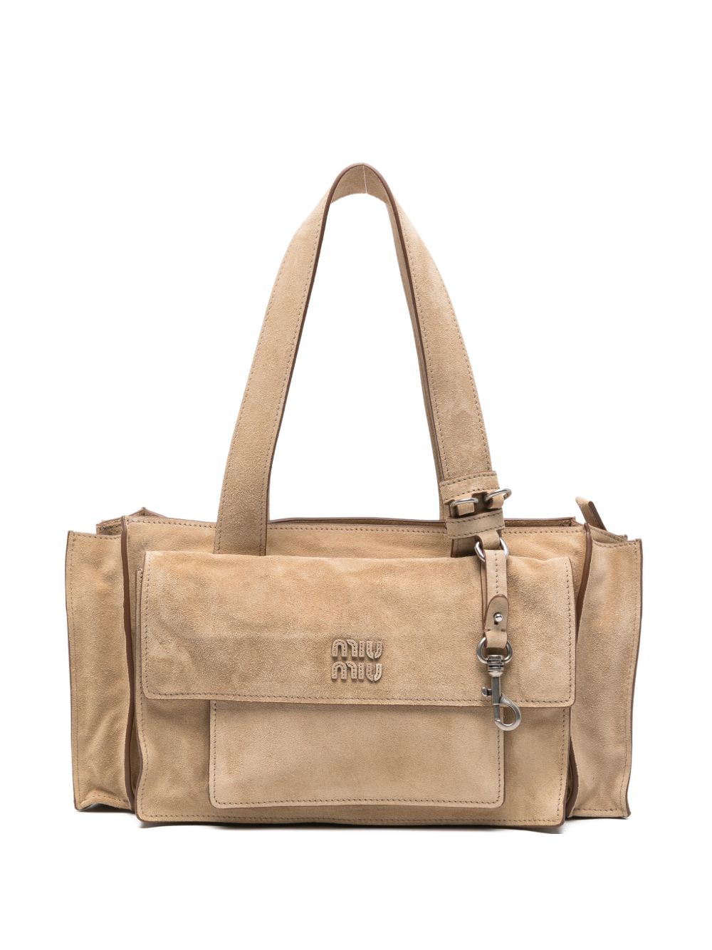 UTILITAIRE SUEDE LEATHER TOTE BAG