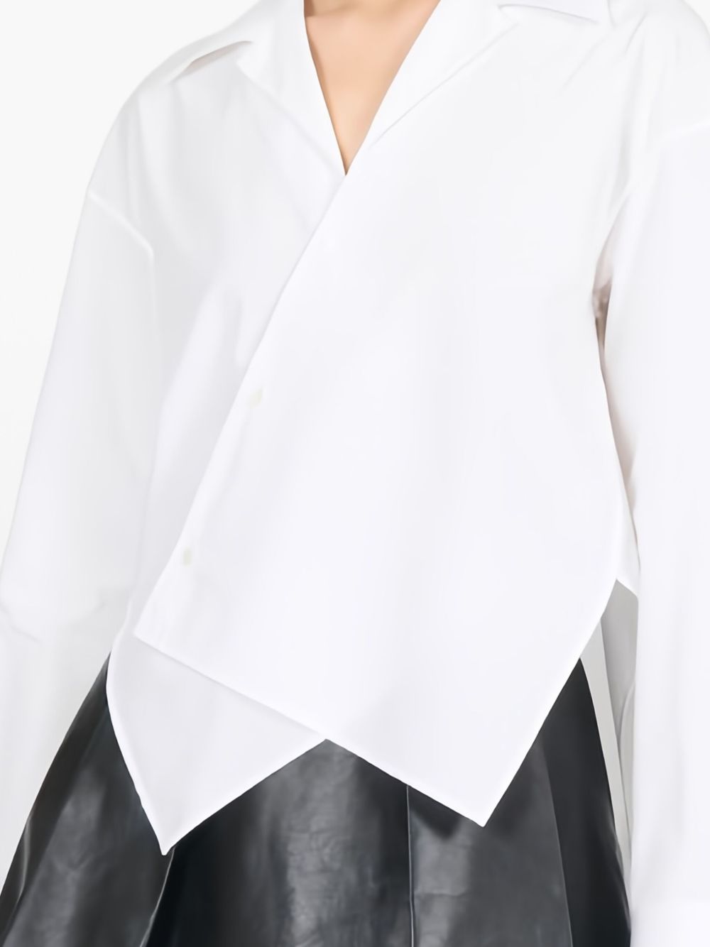 COTTON ASYMMETRIC SHIRT