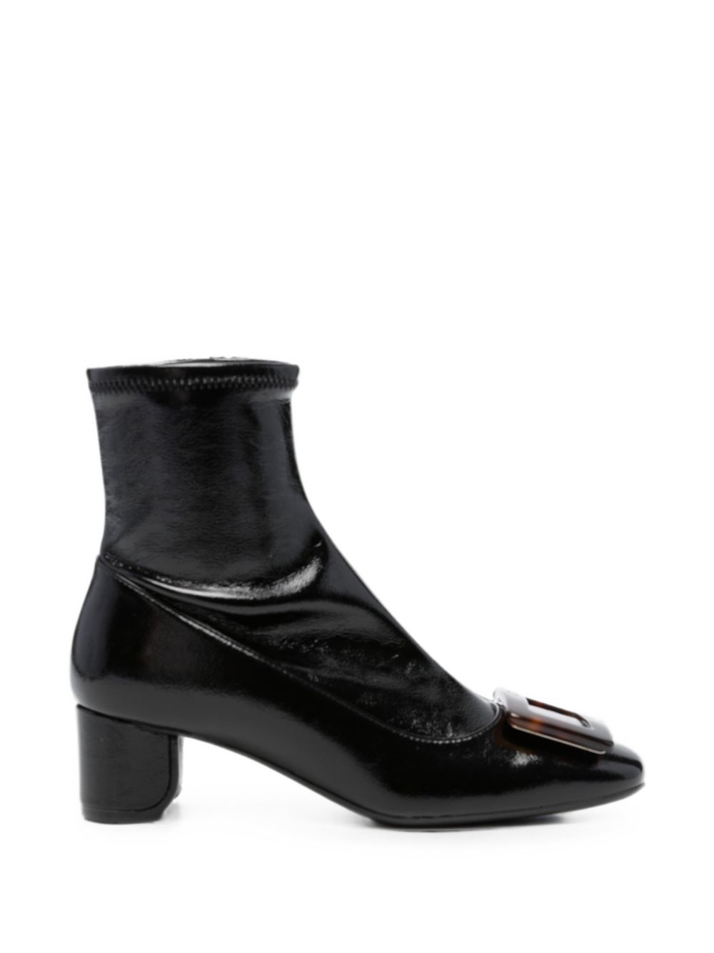 ROUNDY TURTLE LEATHER BOOTS