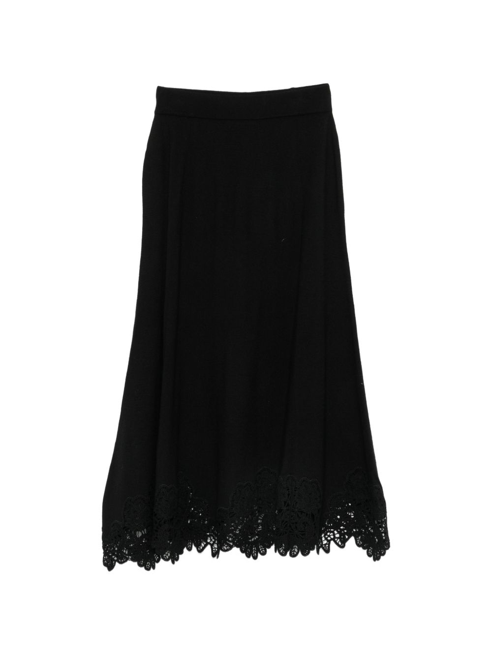 VALIAN WOOL MIDI SKIRT