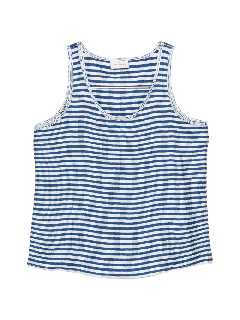 STRIPED SILK TOP