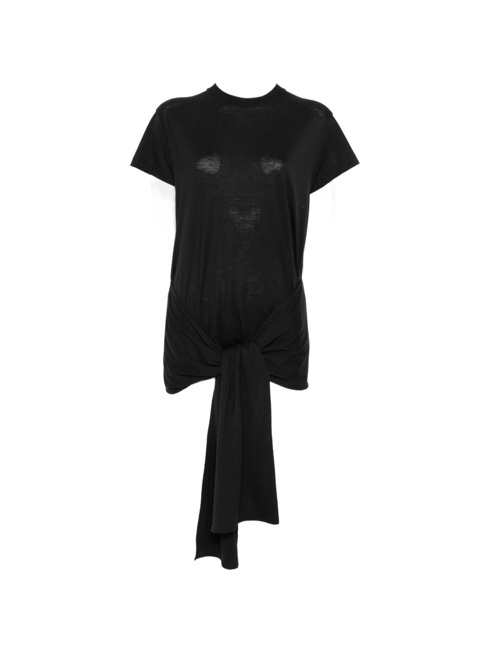 COTTON BLEND TIE-WAIST TOP