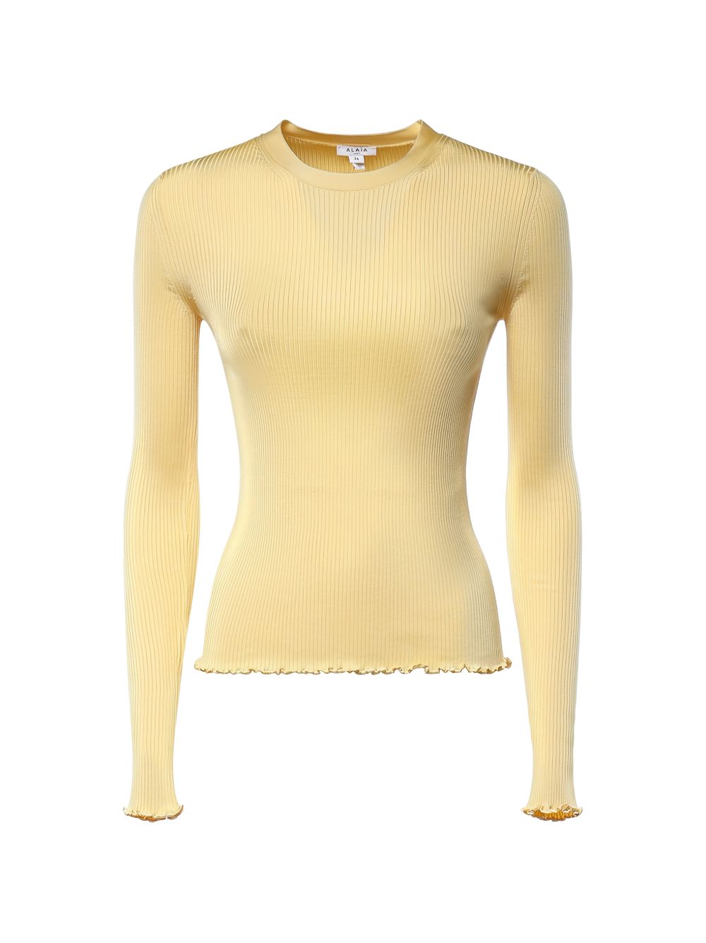 RIBBED SILK TOP