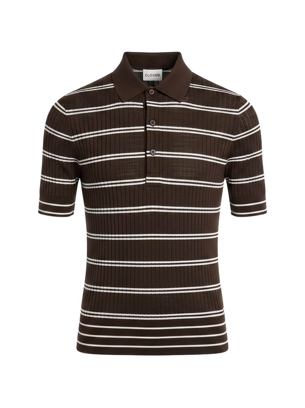STRIPED WOOL POLO SHIRT
