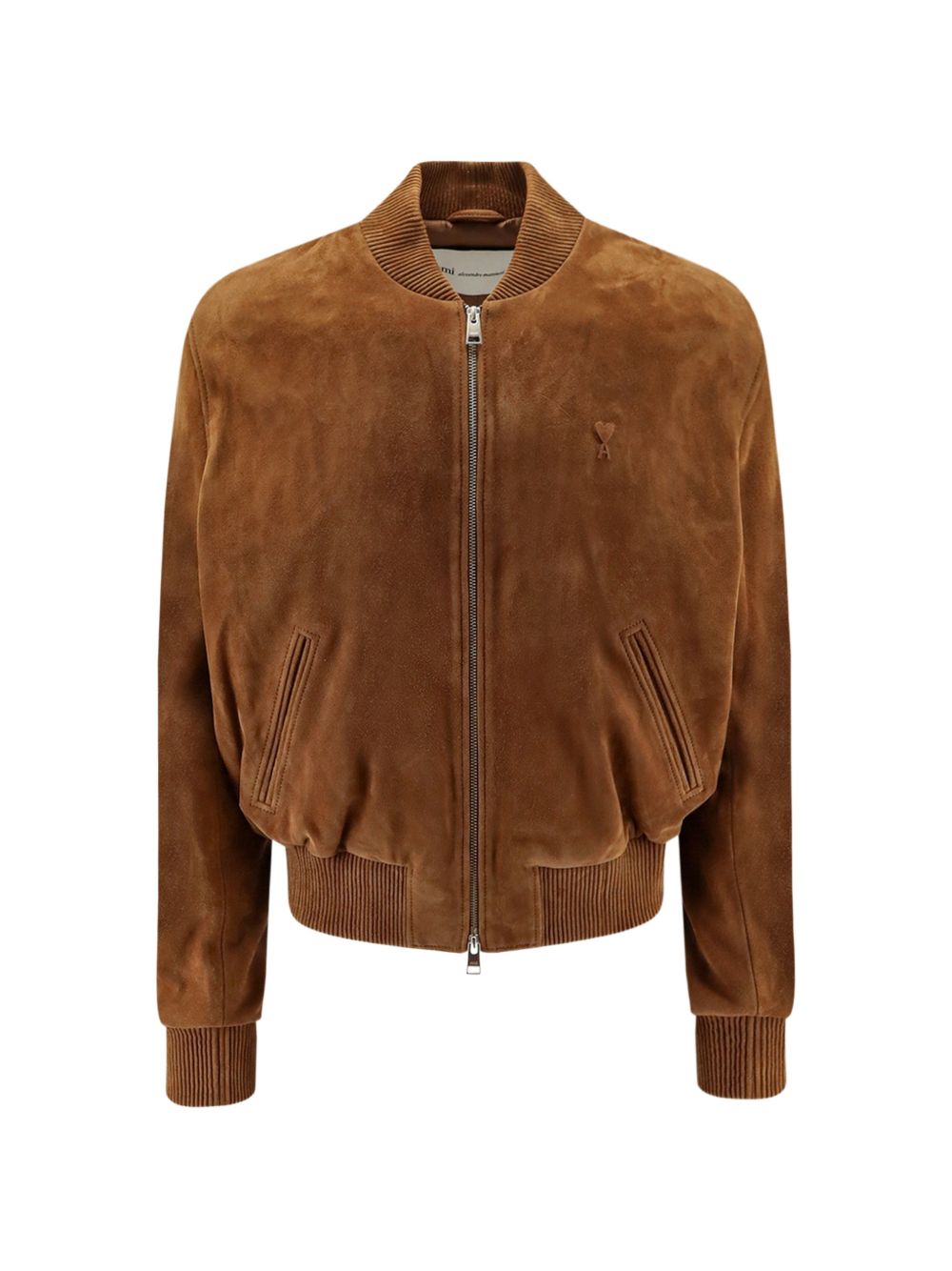 SUEDE LEATHER ZIPPED JACKET