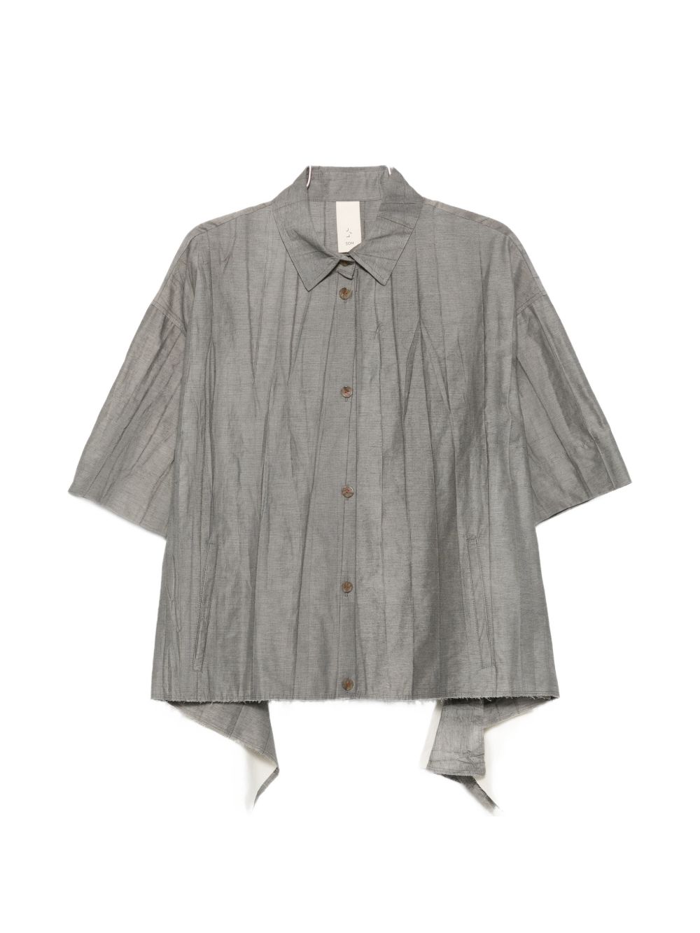 COTTON BLEND BLOUSE