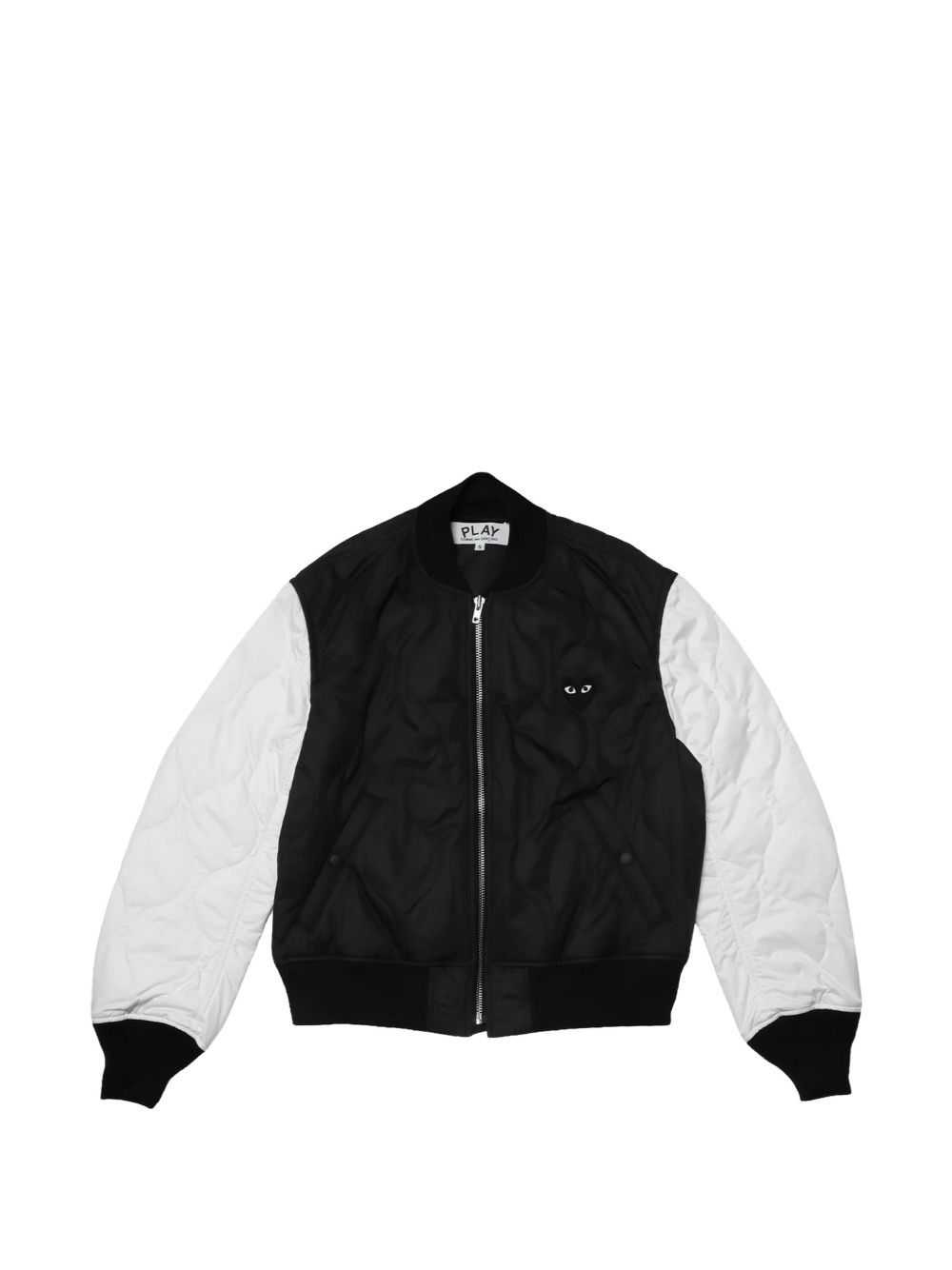COMME DES GARÇONS PLAY · BLACK EMBLEM BOMBER JACKET