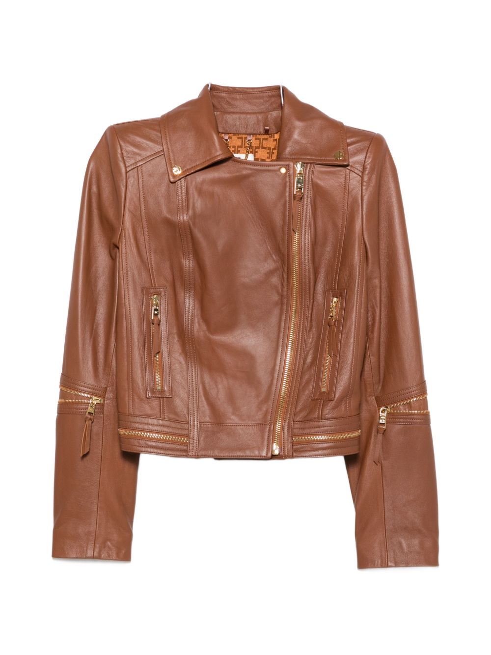 LEATHER BIKER JACKET