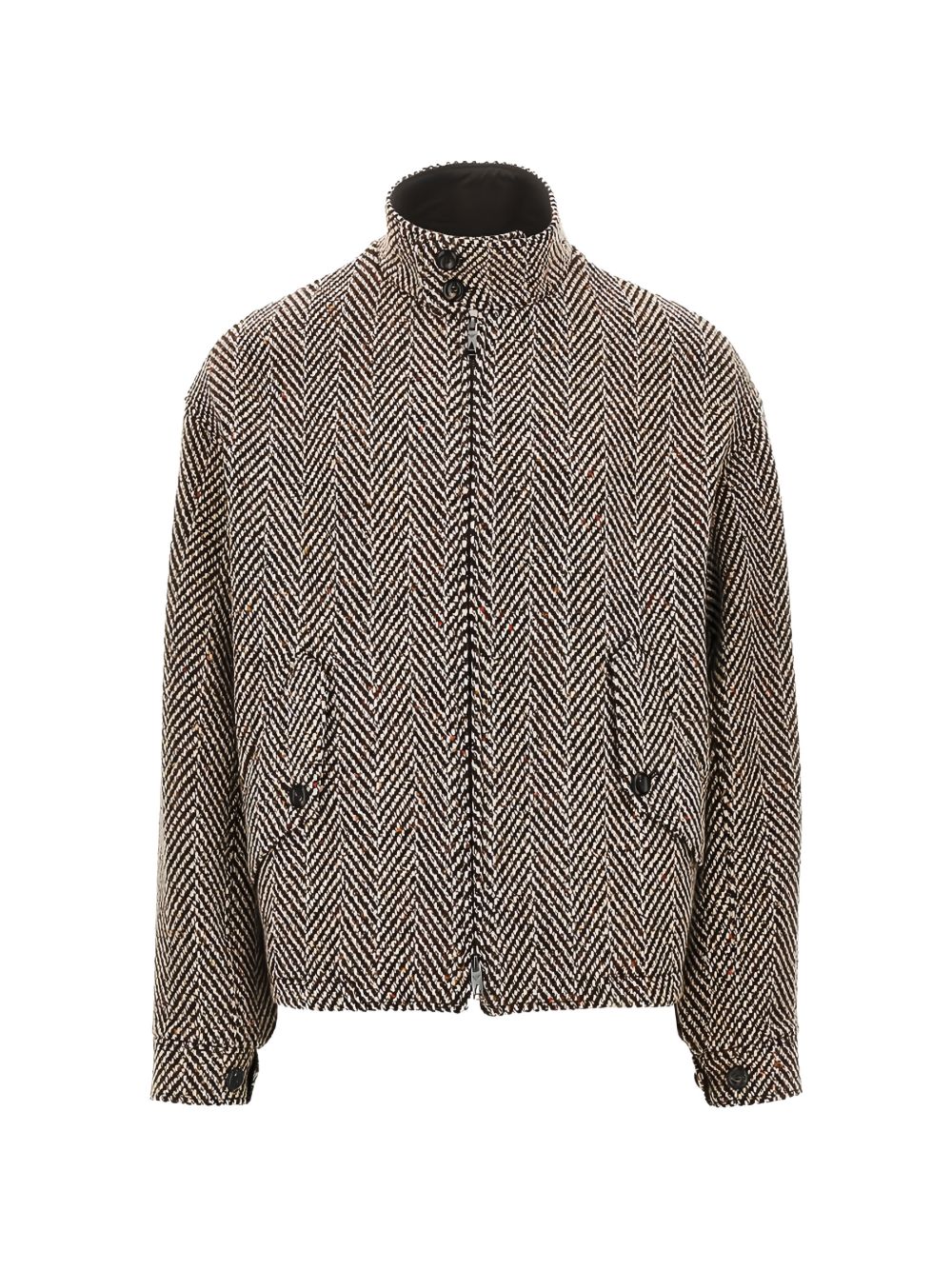 WOOL BLEND BLOUSON JACKET
