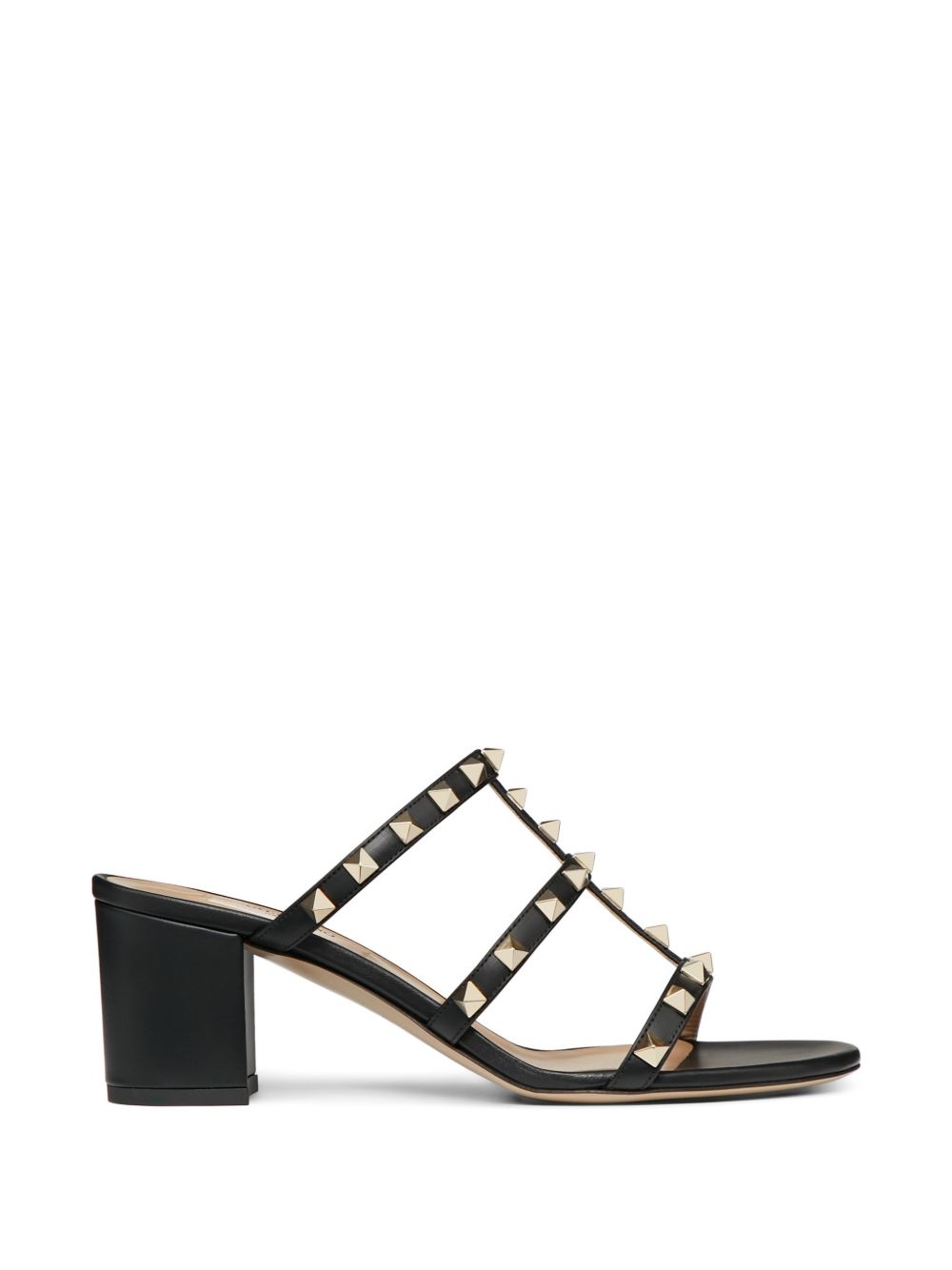 ROCKSTUD LEATHER SANDALS