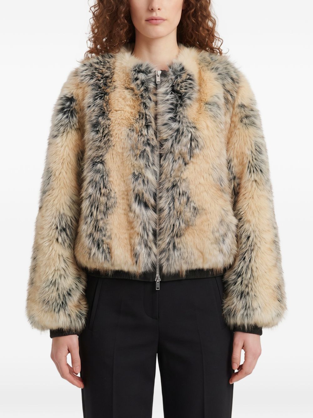 GINA FAUX FUR BOMBER JACKET
