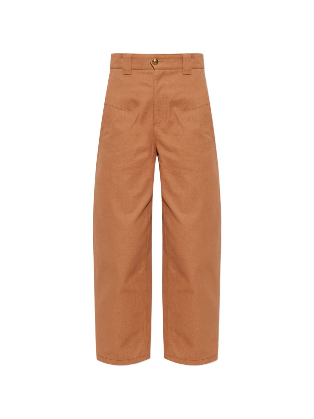 COTTON BARREL TROUSERS
