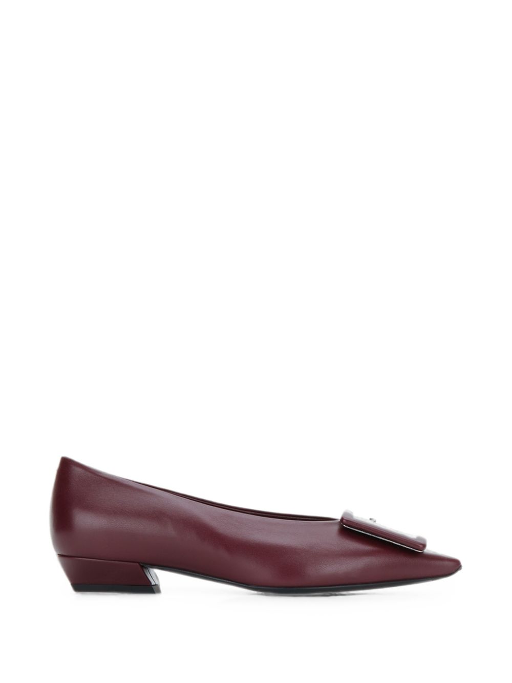 POINTY COVERED LEATHER BALLETS