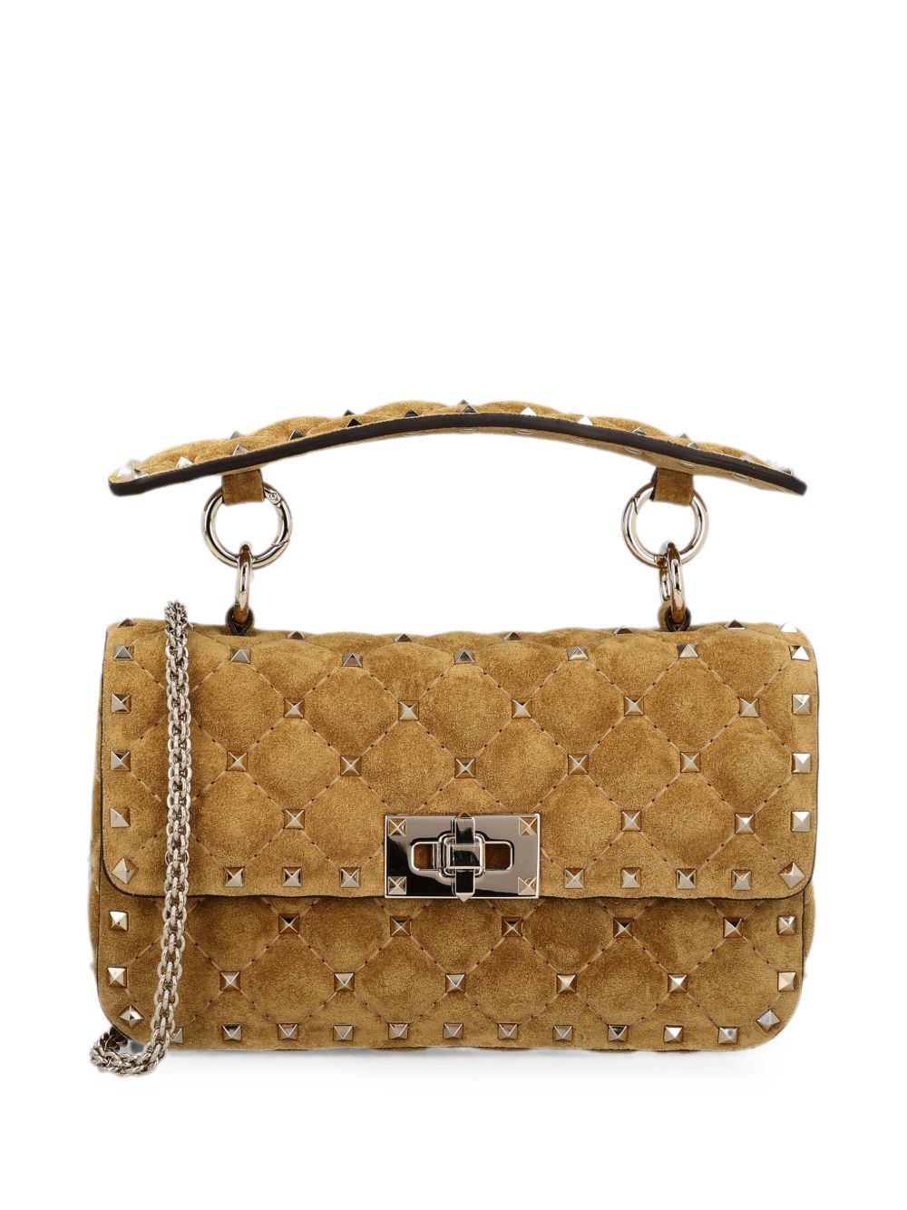 ROCKSTUD SPIKE SMALL LEATHER SHOULDER BAG