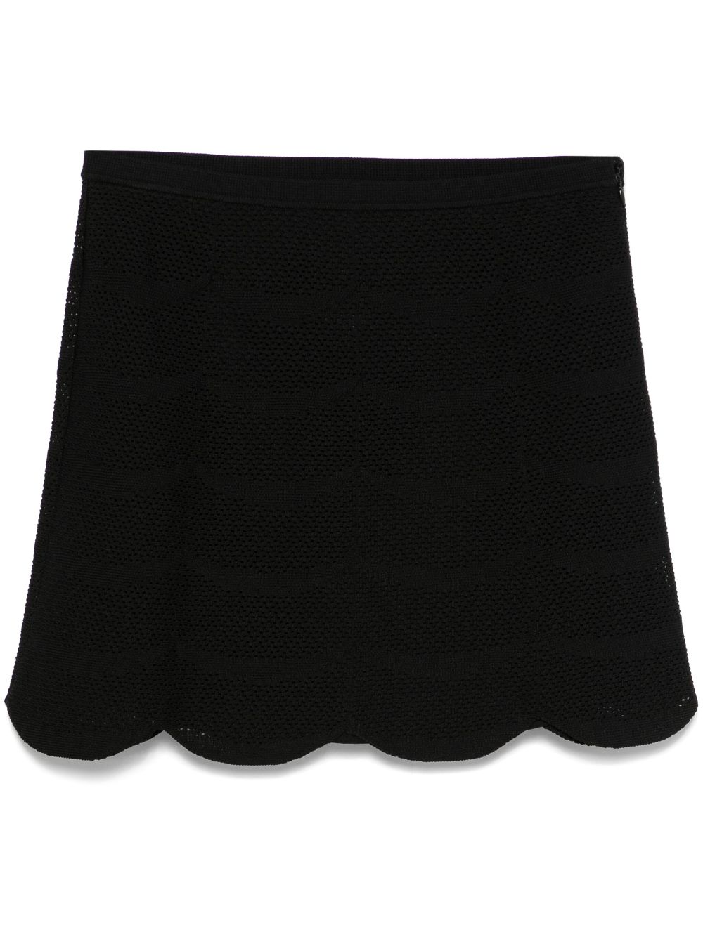 SILK AND COTTON MINI SKIRT