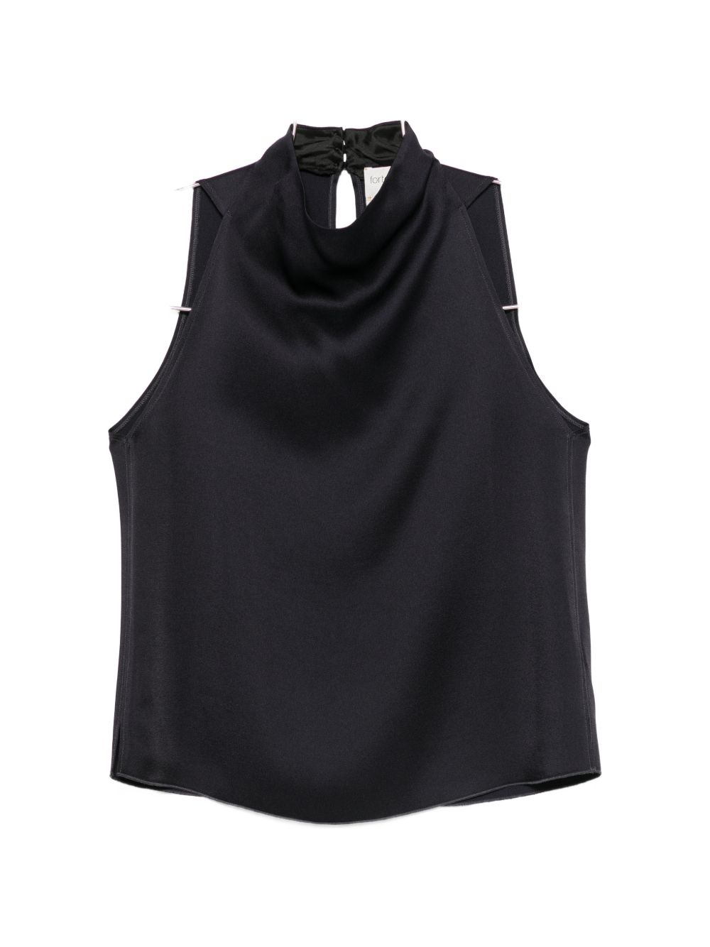SATIN TURTLE-NECK TOP
