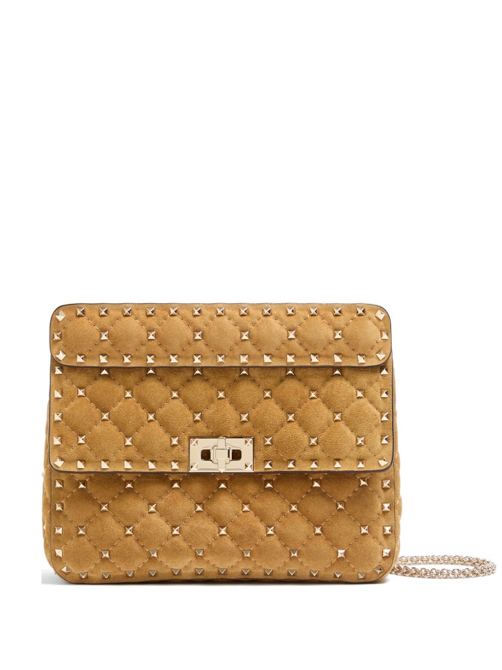 ROCKSTUD SPIKE MEDIUM LEATHER SHOULDER BAG