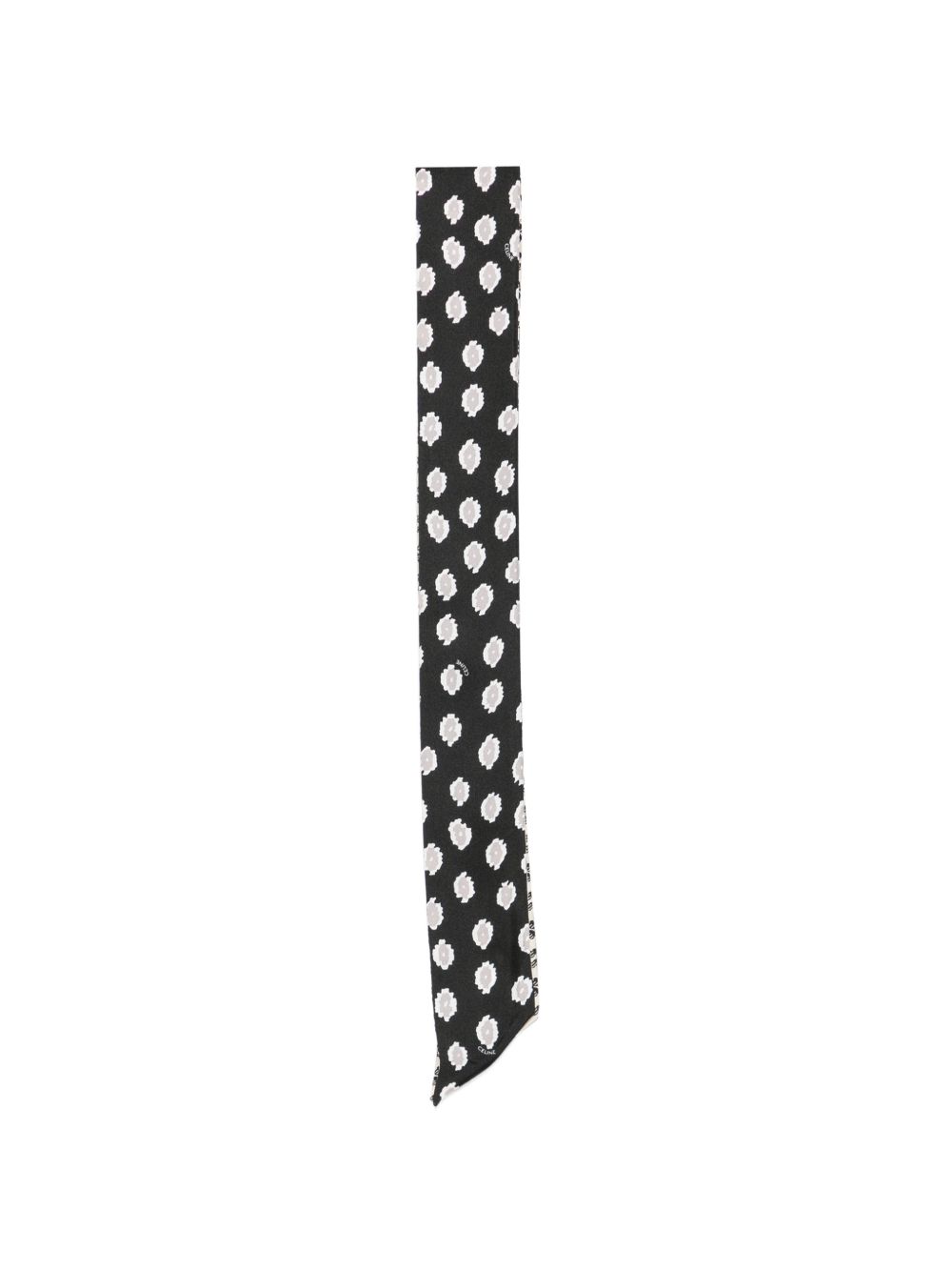 PRINTED SILK LAVALLIERE