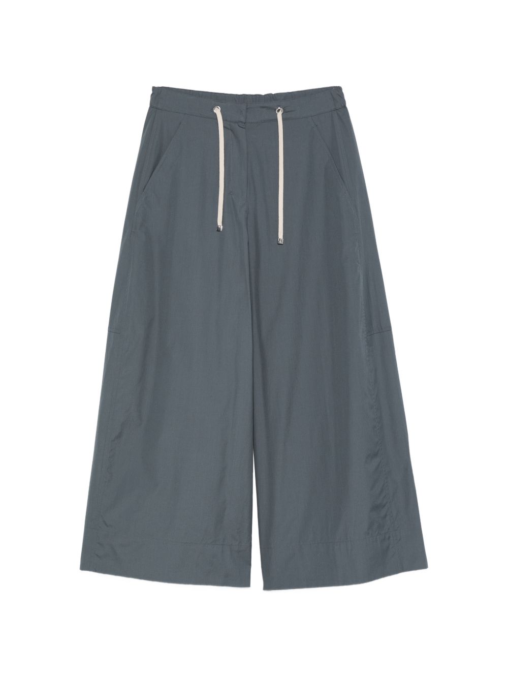 COTTON WIDE-LEG TROUSERS