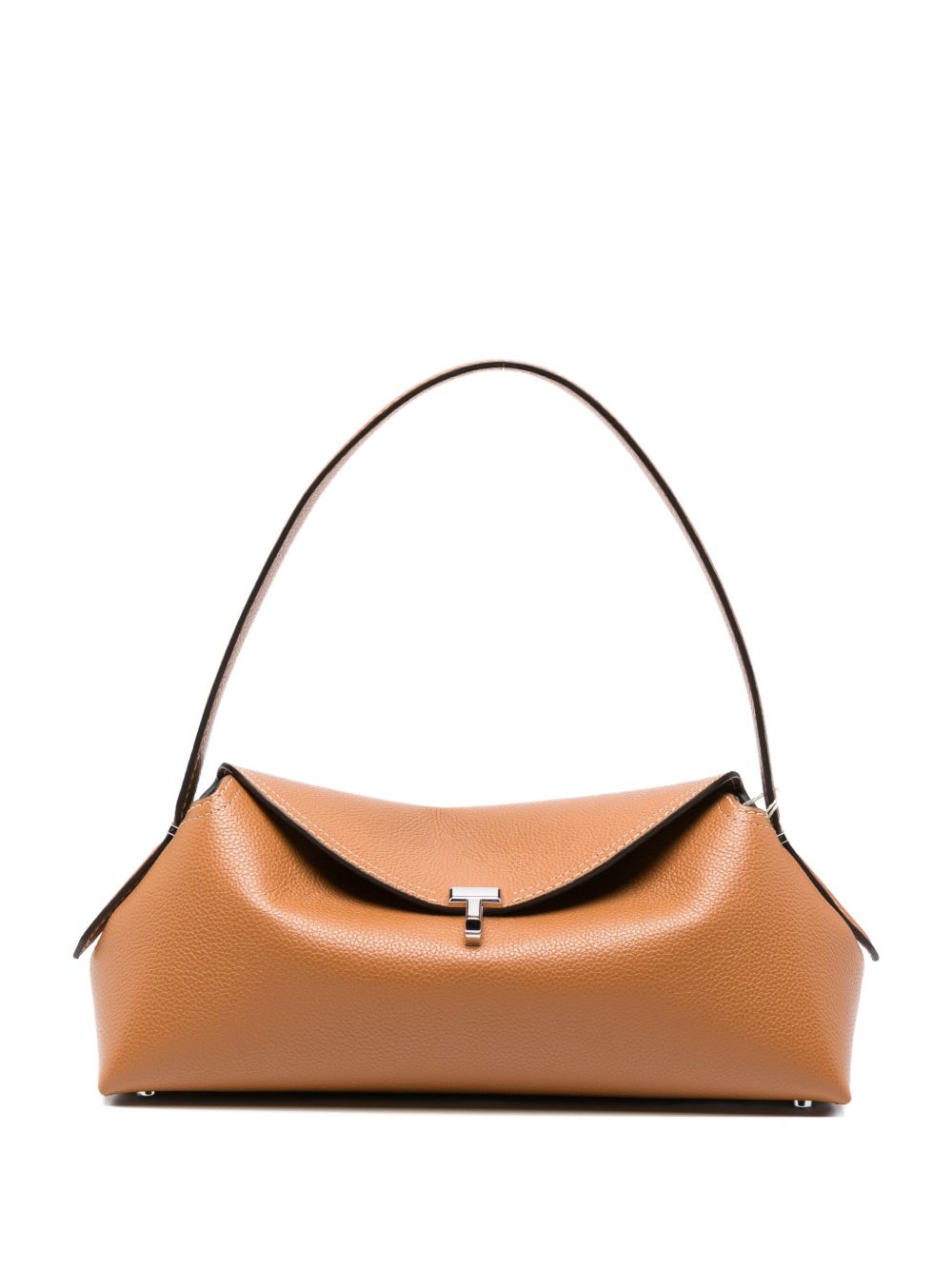 T-LOCK LEATHER SHOULDER BAG