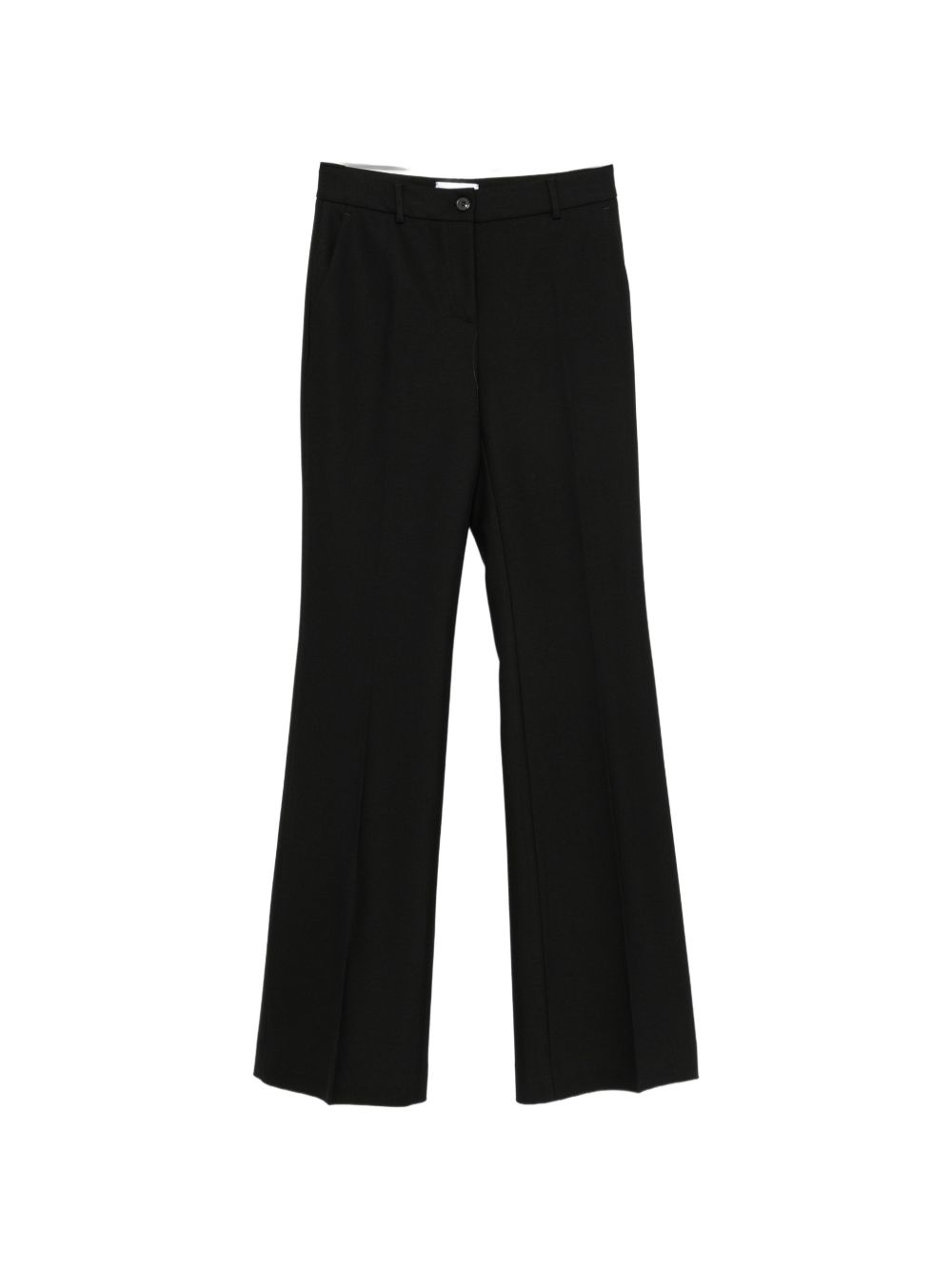 WOOL FLARED LEG TROUSERS