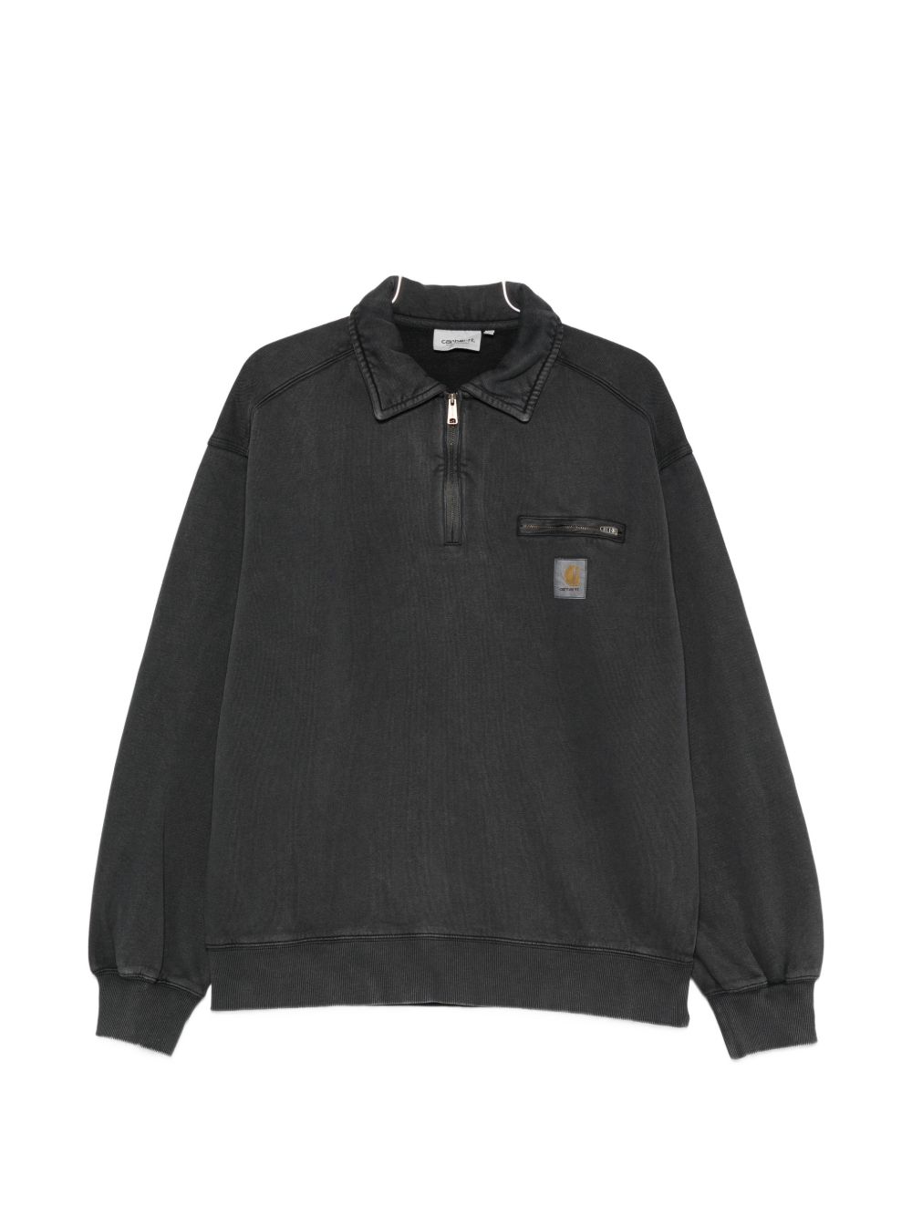 COTTON HALF-ZIP SWEATSHIRT