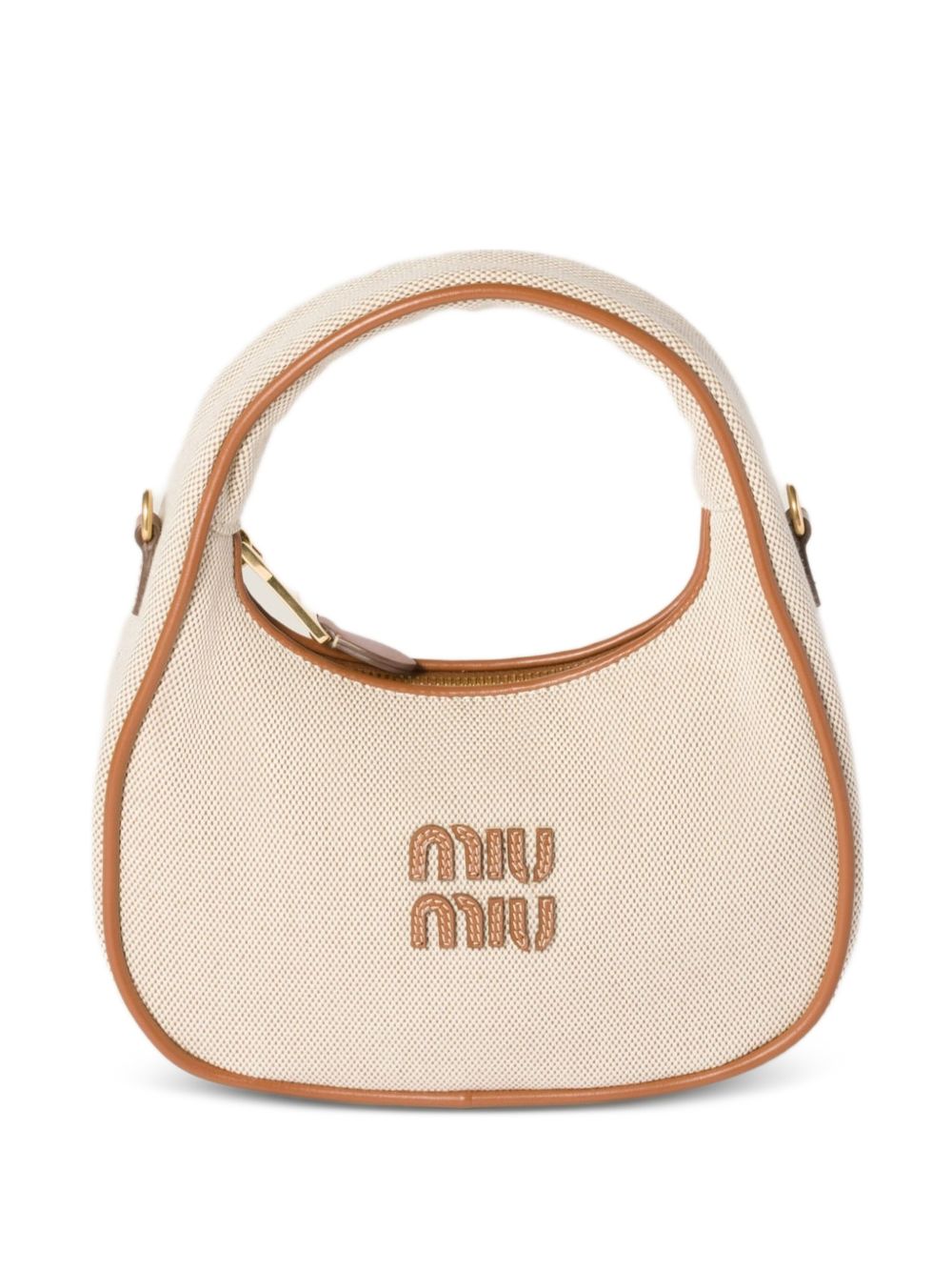 WANDER CANVAS AND LEATHER SMALL HOBO BAG