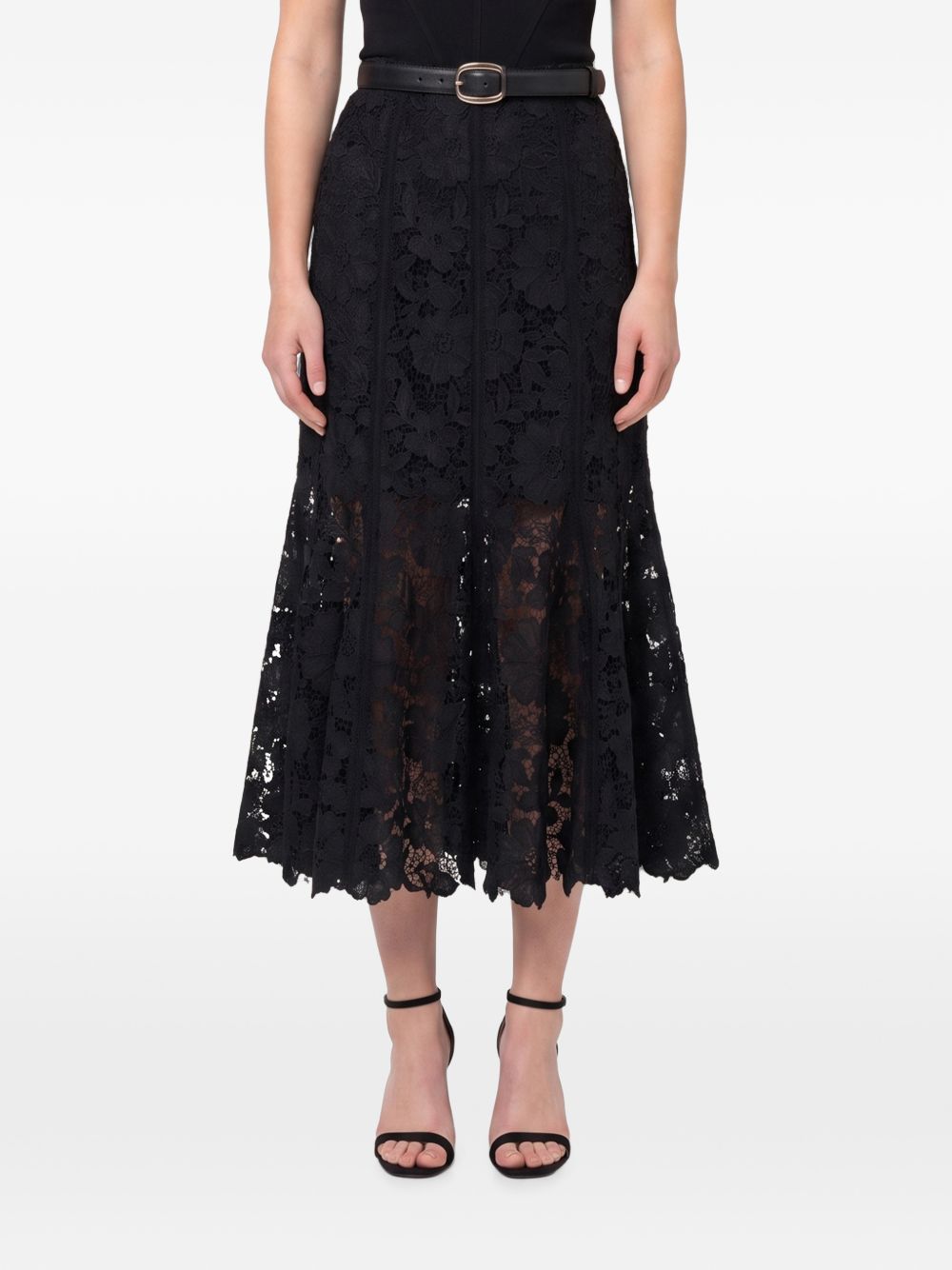 LACE MIDI SKIRT
