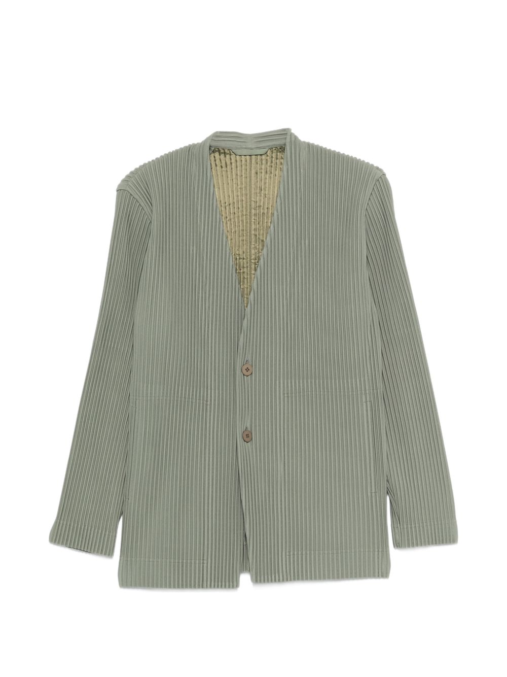 PLEATED SINGLE-BREASTED JACKET