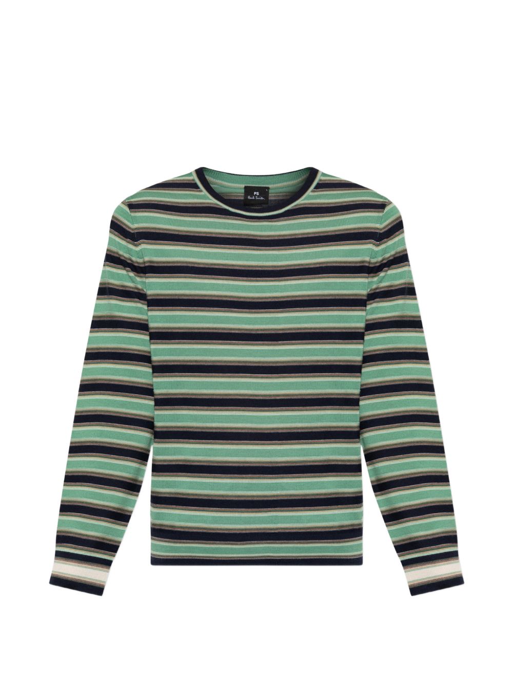 WOOL STRIPED CREWNECK SWEATER