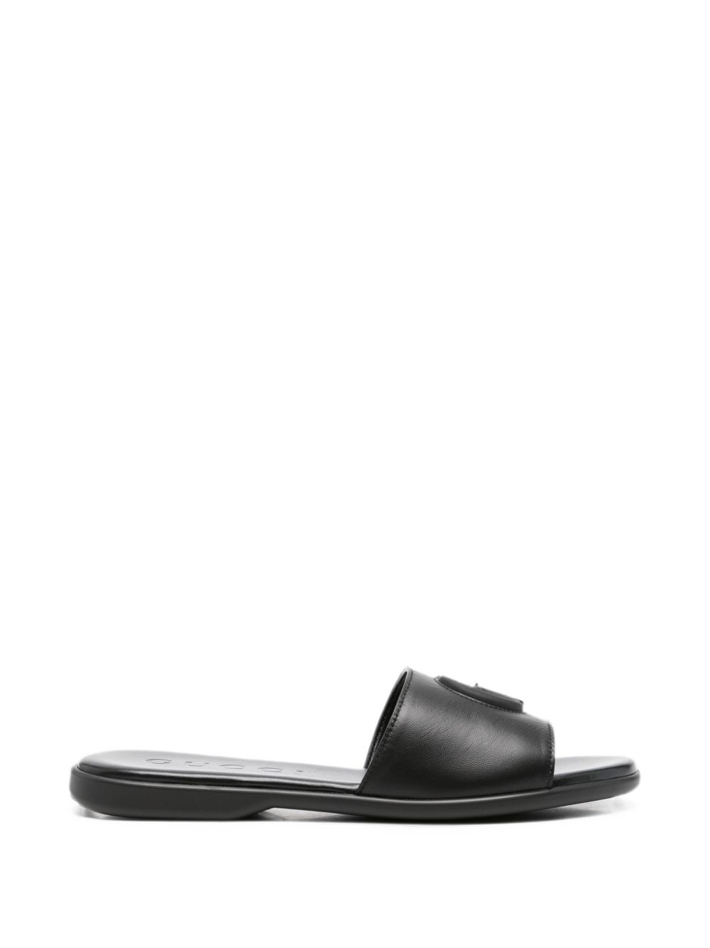DOUBLE G LEATHER FLAT SANDALS