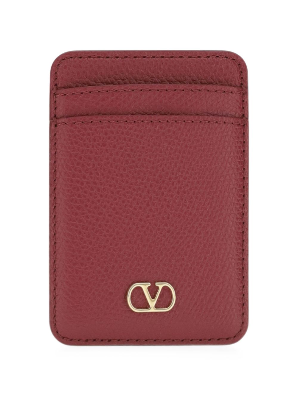 VLOGO SIGNATURE LEATHER CARD CASE