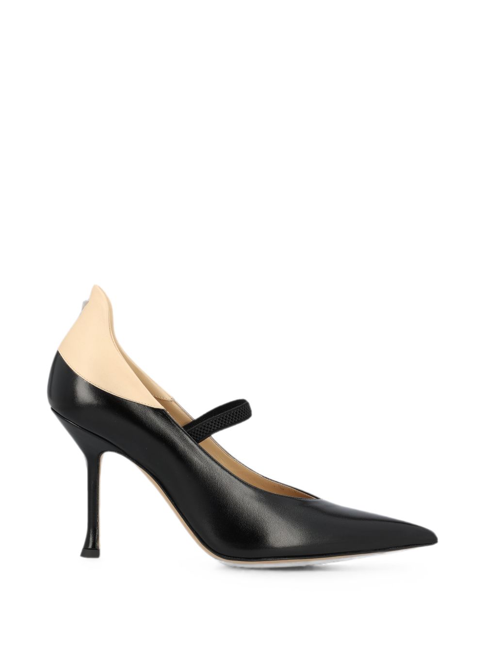FENDI NUDE LEATHER PUMPS