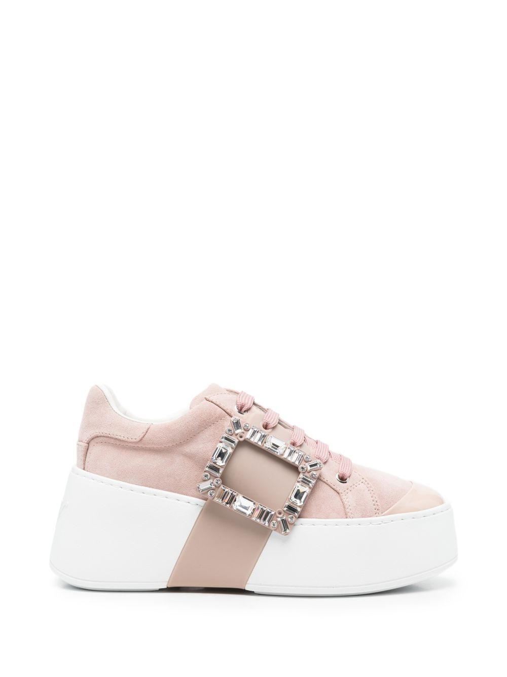 VIV SKATE HIGH STRASS LEATHER SNEAKERS