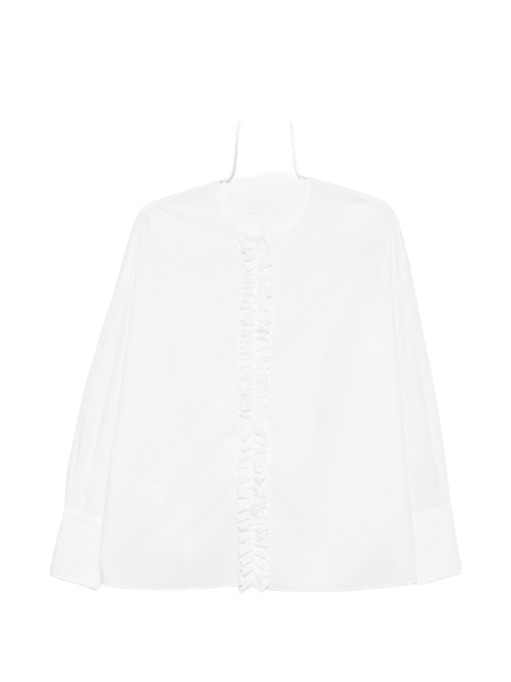 RUFFLED COTTON BLOUSE