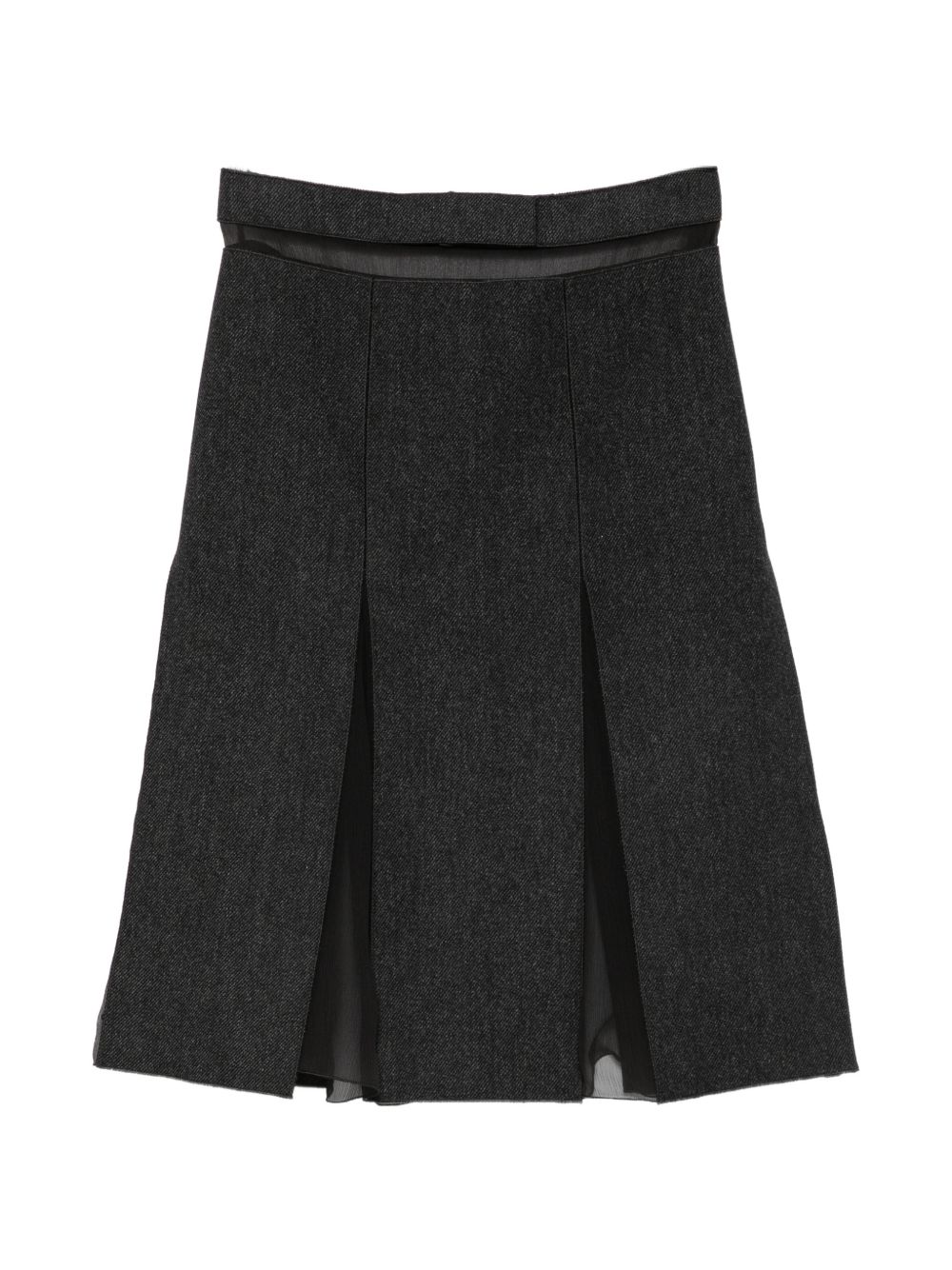 WOOL MIDI SKIRT