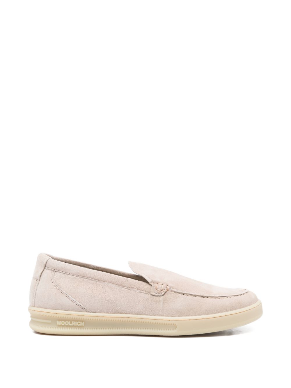 DOUBLE U LEATHER SLIP-ON