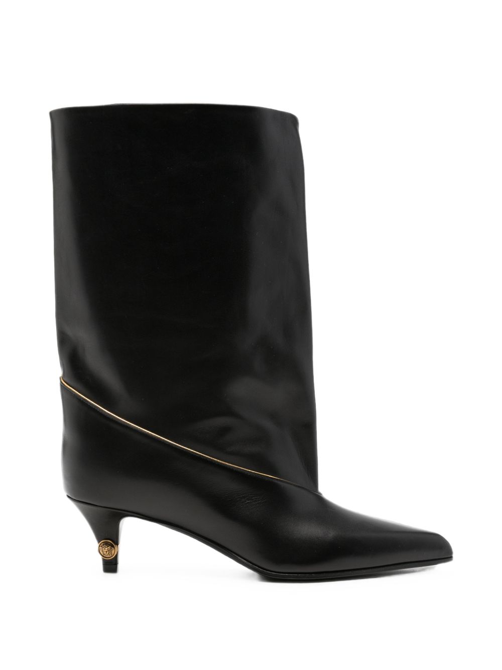 GIANNI LEATHER HEEL BOOTS